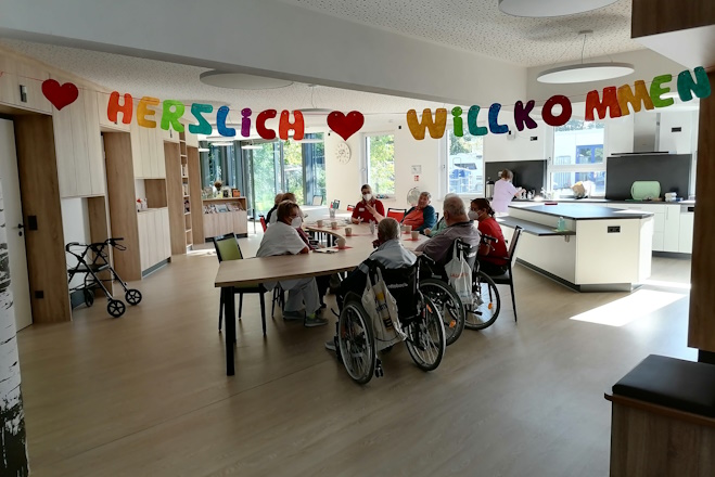 Herzlich Willkommen (Banner) in der Tagespflege