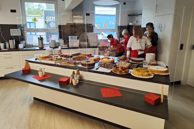 Küchenbuffet in der Küche der Tagespflege