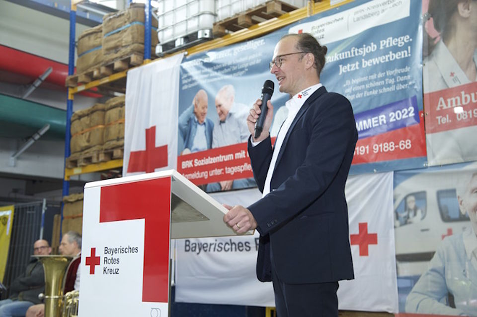 Grußwort Andreas Lehner (Kreisgeschäftsführer BRK LL) 