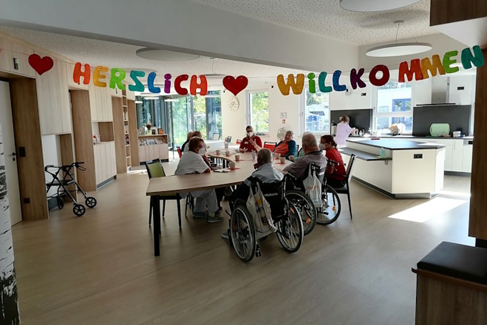 Herzlich Willkommen (Banner) in der Tagespflege